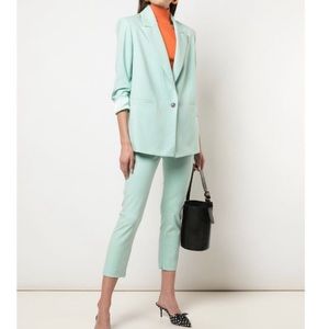 Alice + Olivia Mint Green Blazer